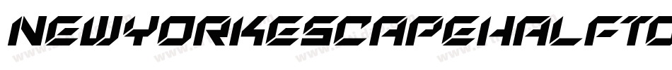NewYorkEscapeHalftoneItalicItalic-VaGZ字体转换