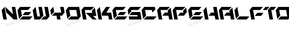 NewYorkEscapeHalftoneItalicItalic-VaGZ字体转换