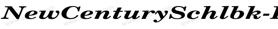 NewCenturySchlbk-BoldItalic字体转换