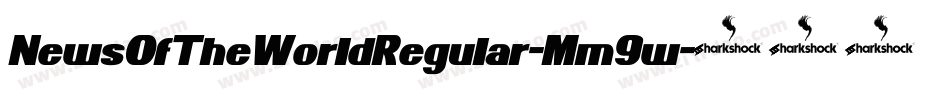 NewsOfTheWorldRegular-Mm9w字体转换