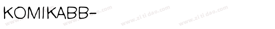 KOMIKABB字体转换