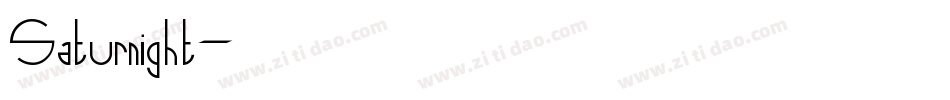 Saturnight字体转换
