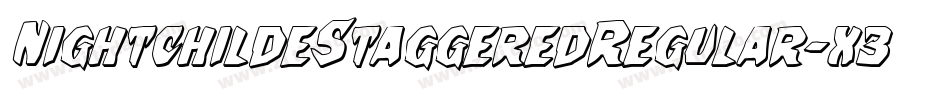 NightchildeStaggeredRegular-x38lm字体转换