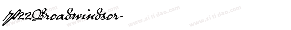P22Broadwindsor字体转换