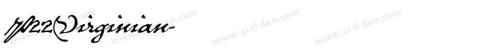 P22Virginian字体转换