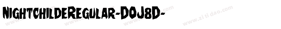 NightchildeRegular-DOJ8D字体转换