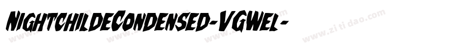 NightchildeCondensed-VGWel字体转换