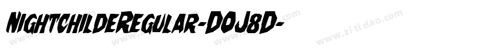 NightchildeRegular-DOJ8D字体转换