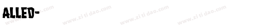 ALLED字体转换