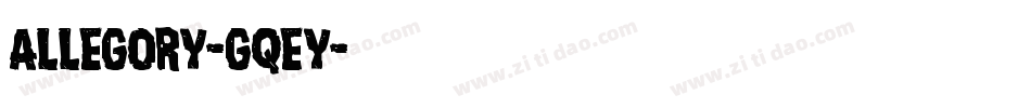 Allegory-gqEY字体转换