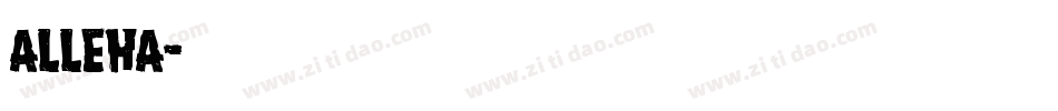 alleha字体转换