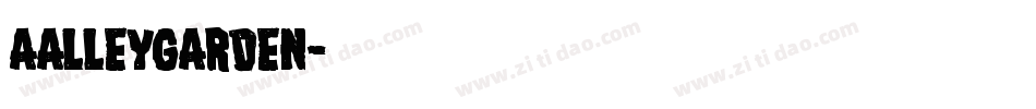 aAlleyGarden字体转换