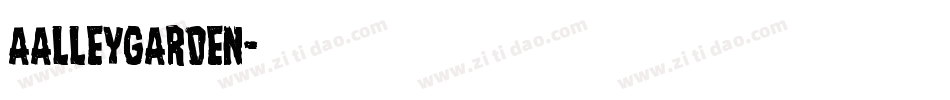 aAlleyGarden字体转换