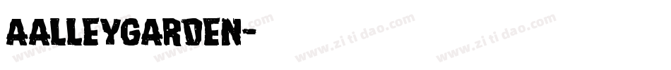 aAlleyGarden字体转换