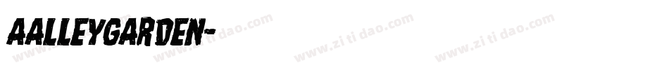 aAlleyGarden字体转换