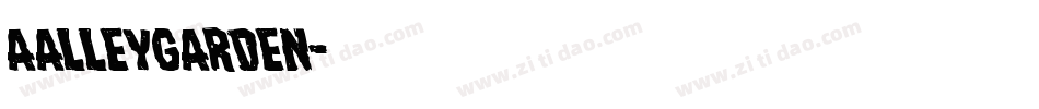 aAlleyGarden字体转换