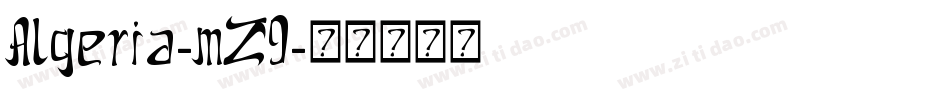 Algeria-mZ9字体转换