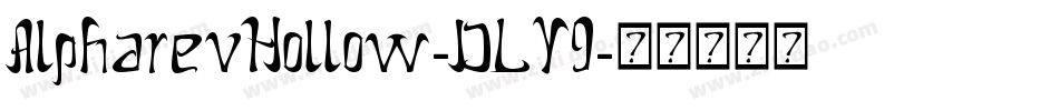 AlpharevHollow-DLY9字体转换
