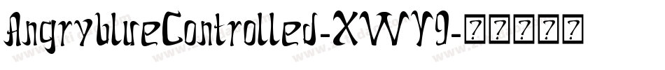 AngryblueControlled-XWY9字体转换