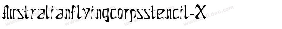 Australianflyingcorpsstencil-XAJ9字体转换