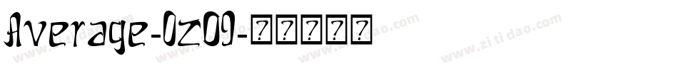 Average-0zO9字体转换