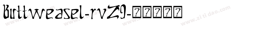 Buttweasel-rvZ9字体转换