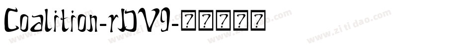 Coalition-rDV9字体转换