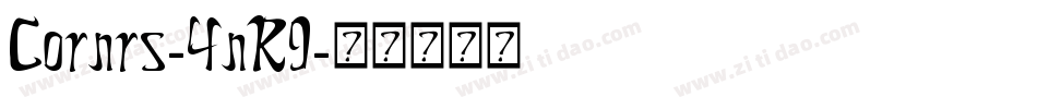Cornrs-4nR9字体转换