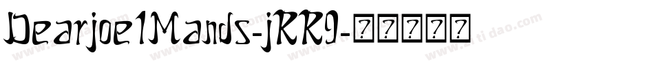 Dearjoe1Mands-jRR9字体转换
