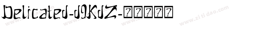 Delicated-d9KdZ字体转换