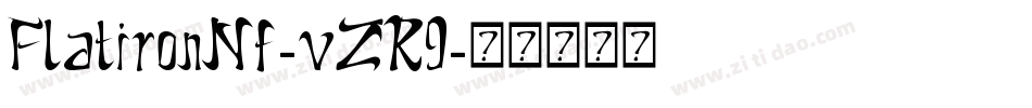 FlatironNf-vZR9字体转换
