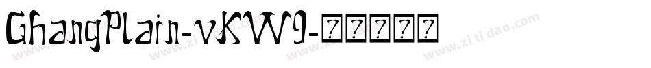 GhangPlain-vKW9字体转换