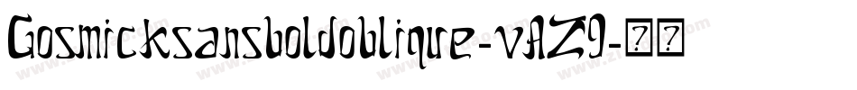 Gosmicksansboldoblique-vAZ9字体转换