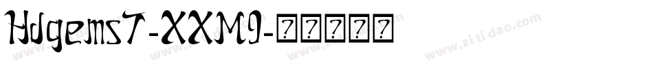Hdgems7-XXM9字体转换
