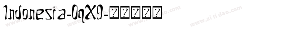 Indonesia-0qX9字体转换