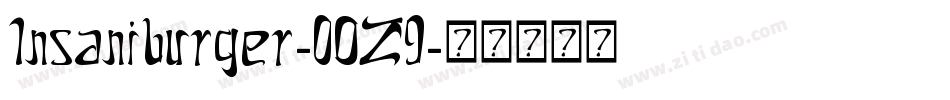 Insaniburger-0OZ9字体转换