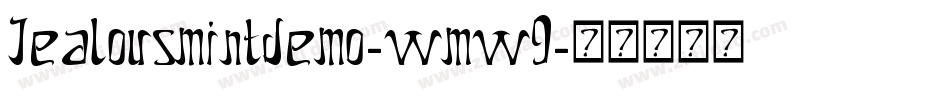 Jealousmintdemo-wmw9字体转换