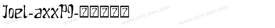 Joel-axxP9字体转换