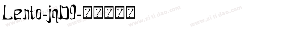 Lento-jqD9字体转换