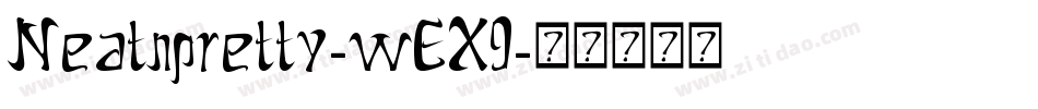 Neatnpretty-wEX9字体转换