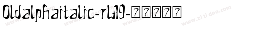 Oldalphaitalic-rlA9字体转换