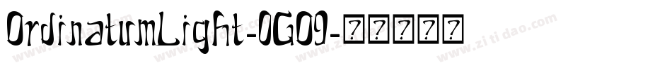OrdinatumLight-0GO9字体转换