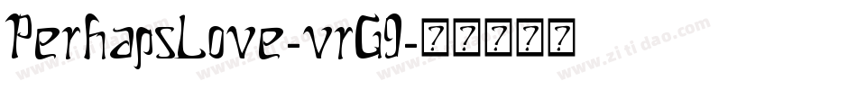 PerhapsLove-vrG9字体转换
