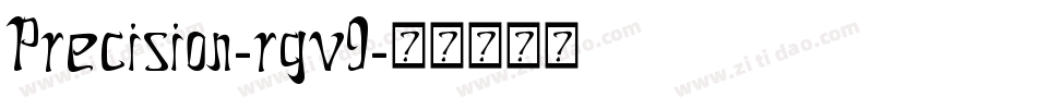 Precision-rgv9字体转换