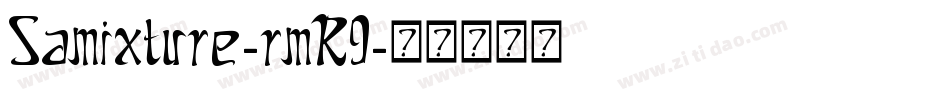 Samixture-rmR9字体转换