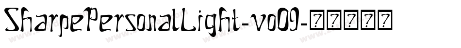SharpePersonalLight-voO9字体转换
