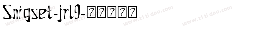 Snigset-jrl9字体转换