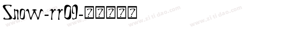 Snow-rrO9字体转换