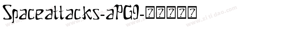 Spaceattacks-aPG9字体转换