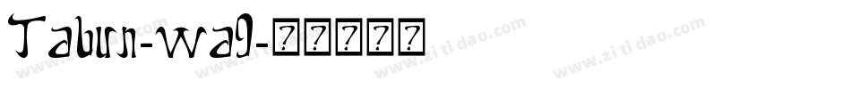 Tabun-wa9字体转换